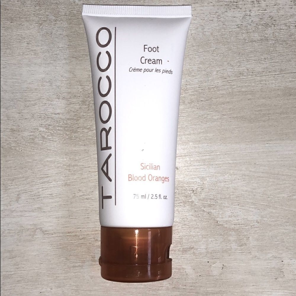 New, sealed Tarocco Sicilian Blood Orange foot cream with menthol